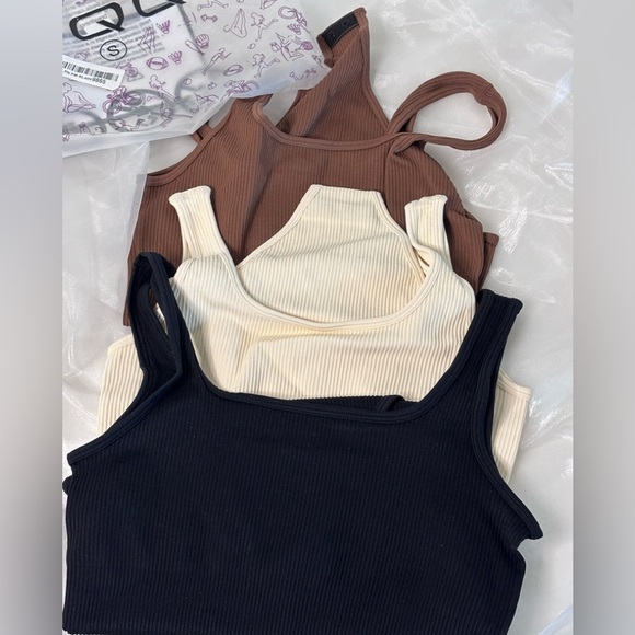 OQQ Women's 3 Piece Bodysuits Sexy Ribbed Sleeveless Shapewear Tank Tops 2025 SM - Picture 2 of 8